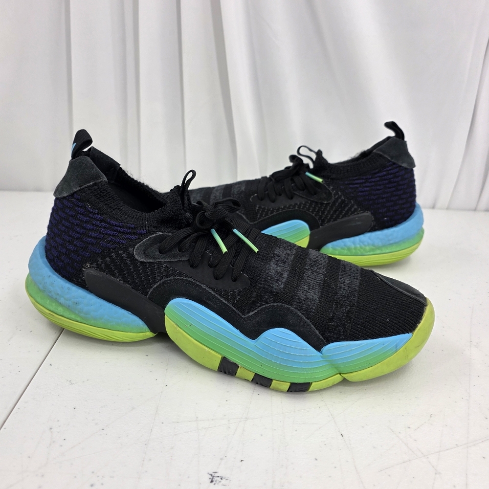 Adidas Trae Young 2 H06473 Trae-Tlien Sneakers Green‎ Blue Black Size 12 No Box.
